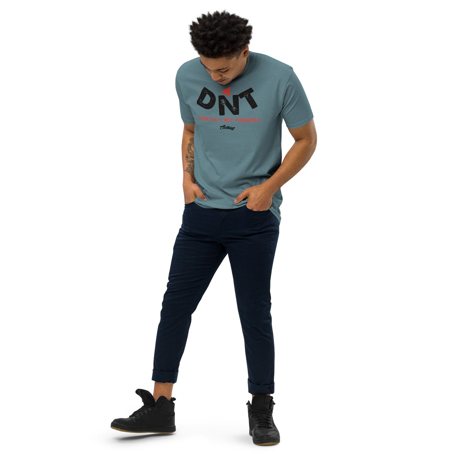 DNT Red-Tri Men’s premium heavyweight tee