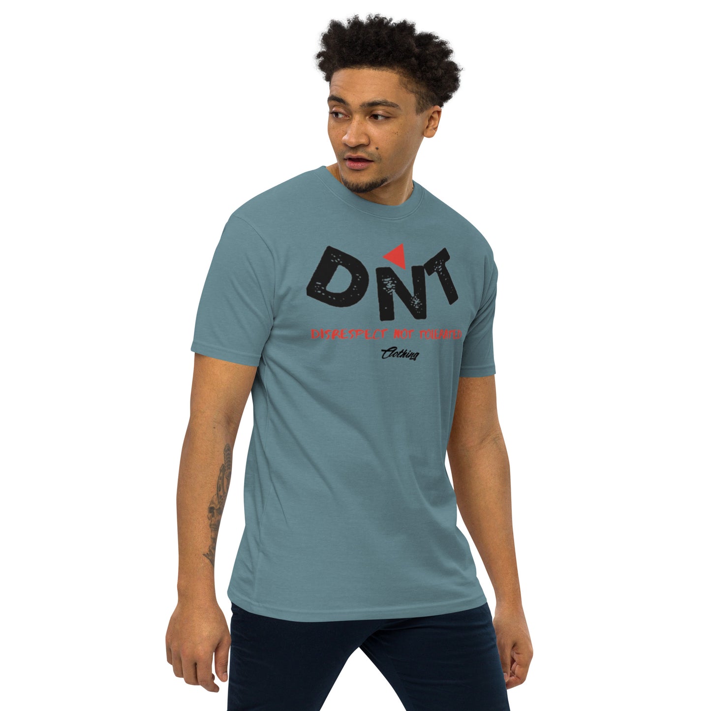 DNT Red-Tri Men’s premium heavyweight tee