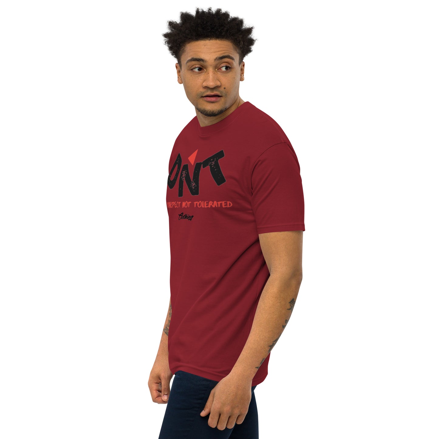 DNT Red-Tri Men’s premium heavyweight tee