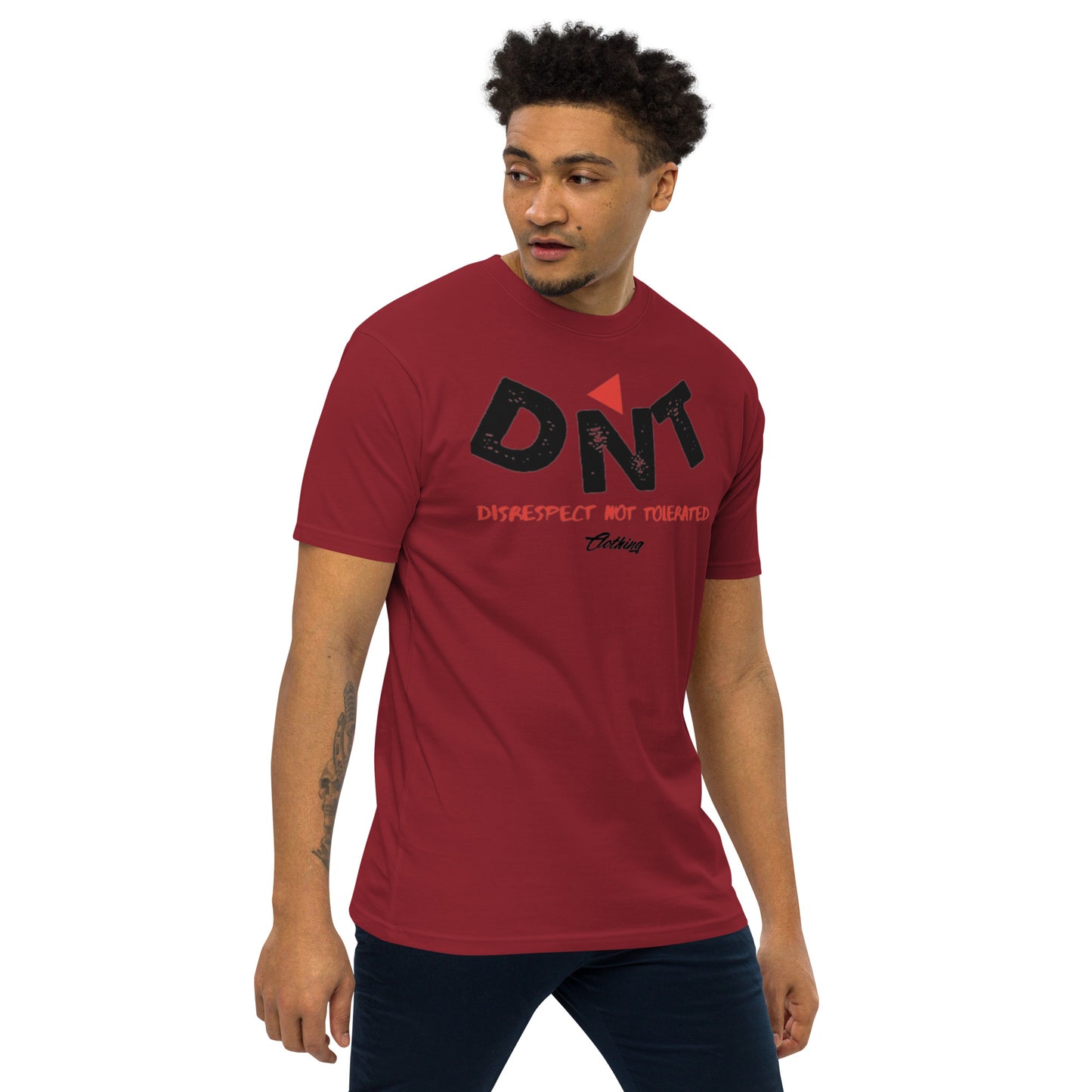 DNT Red-Tri Men’s premium heavyweight tee