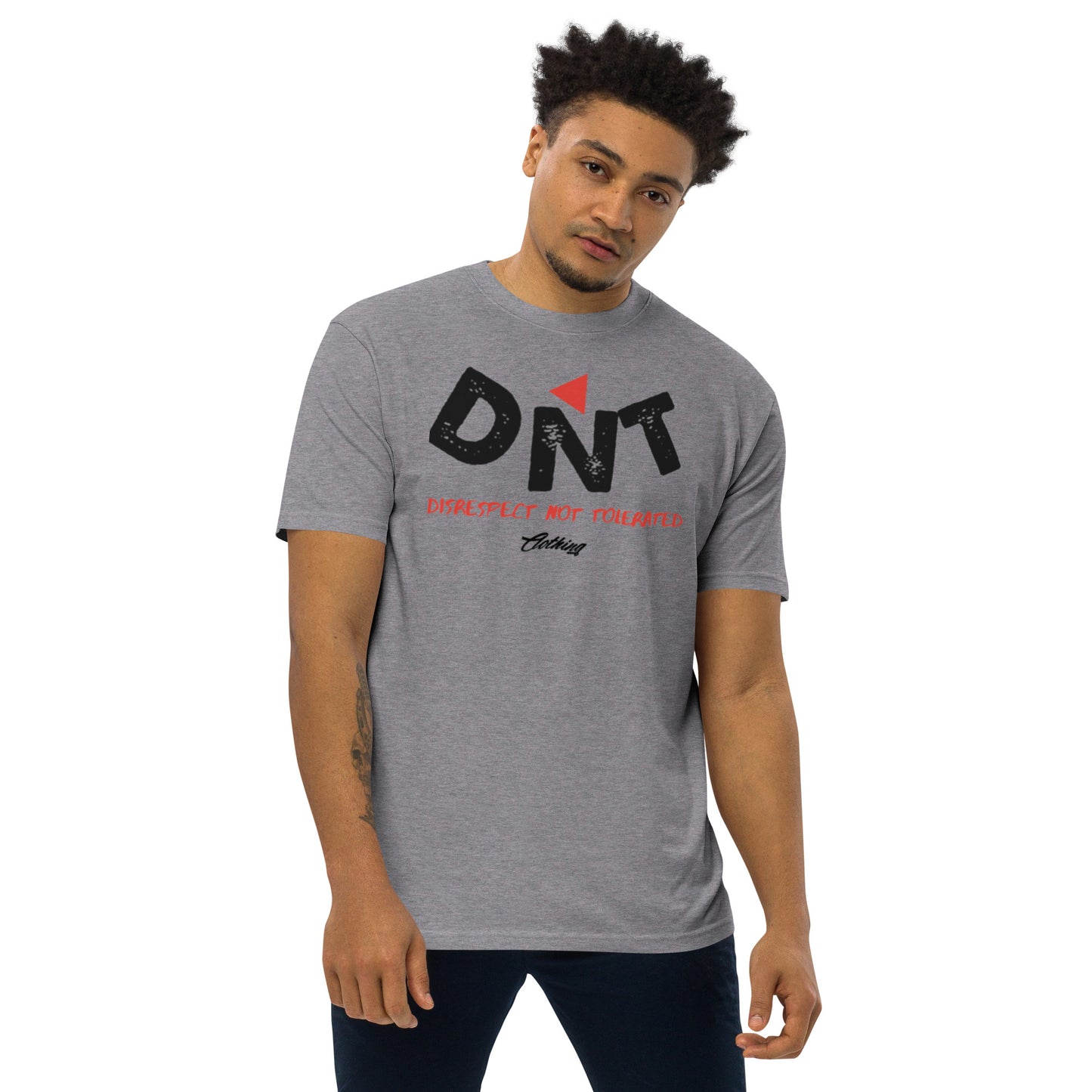 DNT Red-Tri Men’s premium heavyweight tee