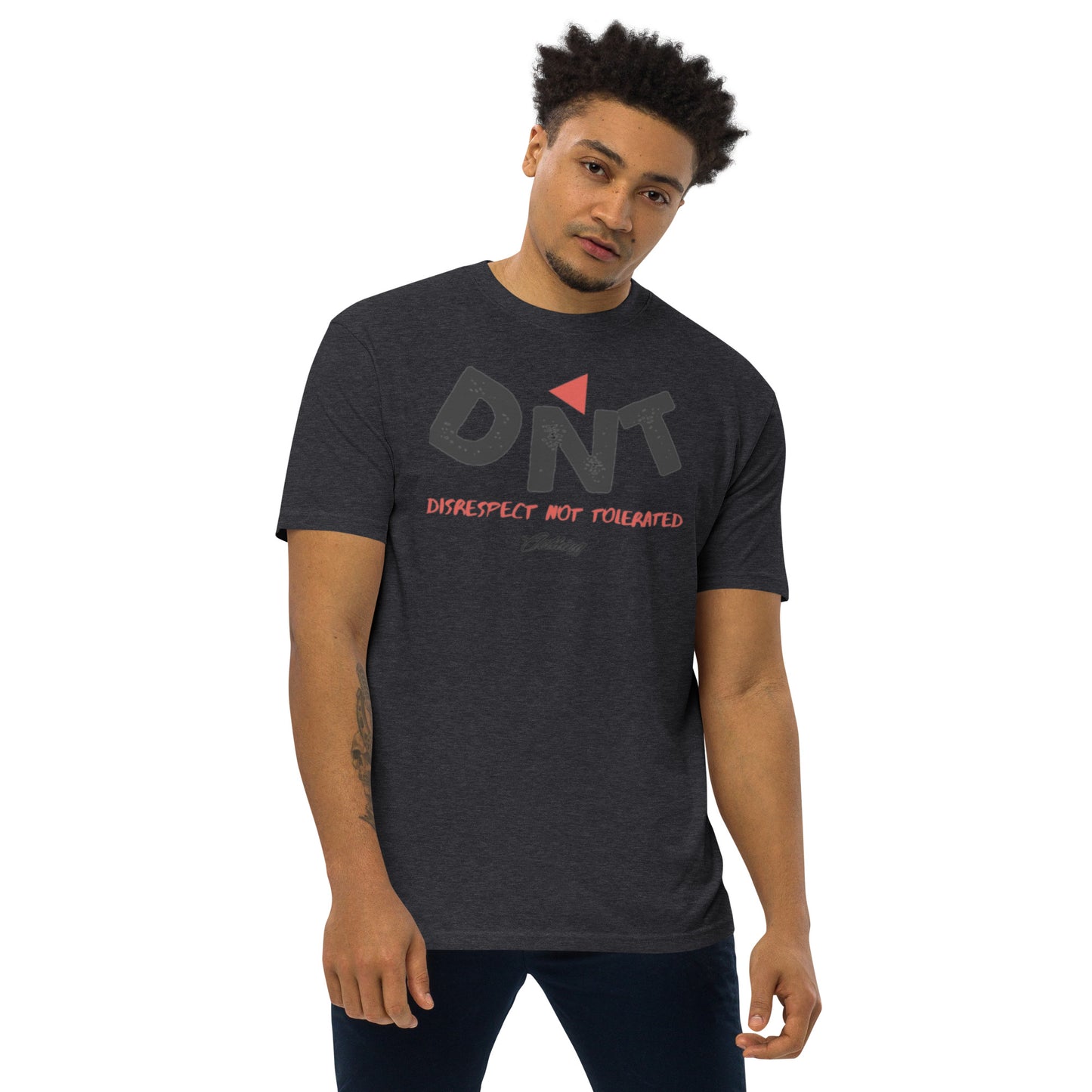 DNT Red-Tri Men’s premium heavyweight tee