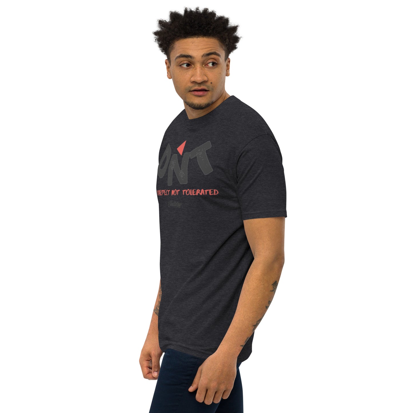 DNT Red-Tri Men’s premium heavyweight tee