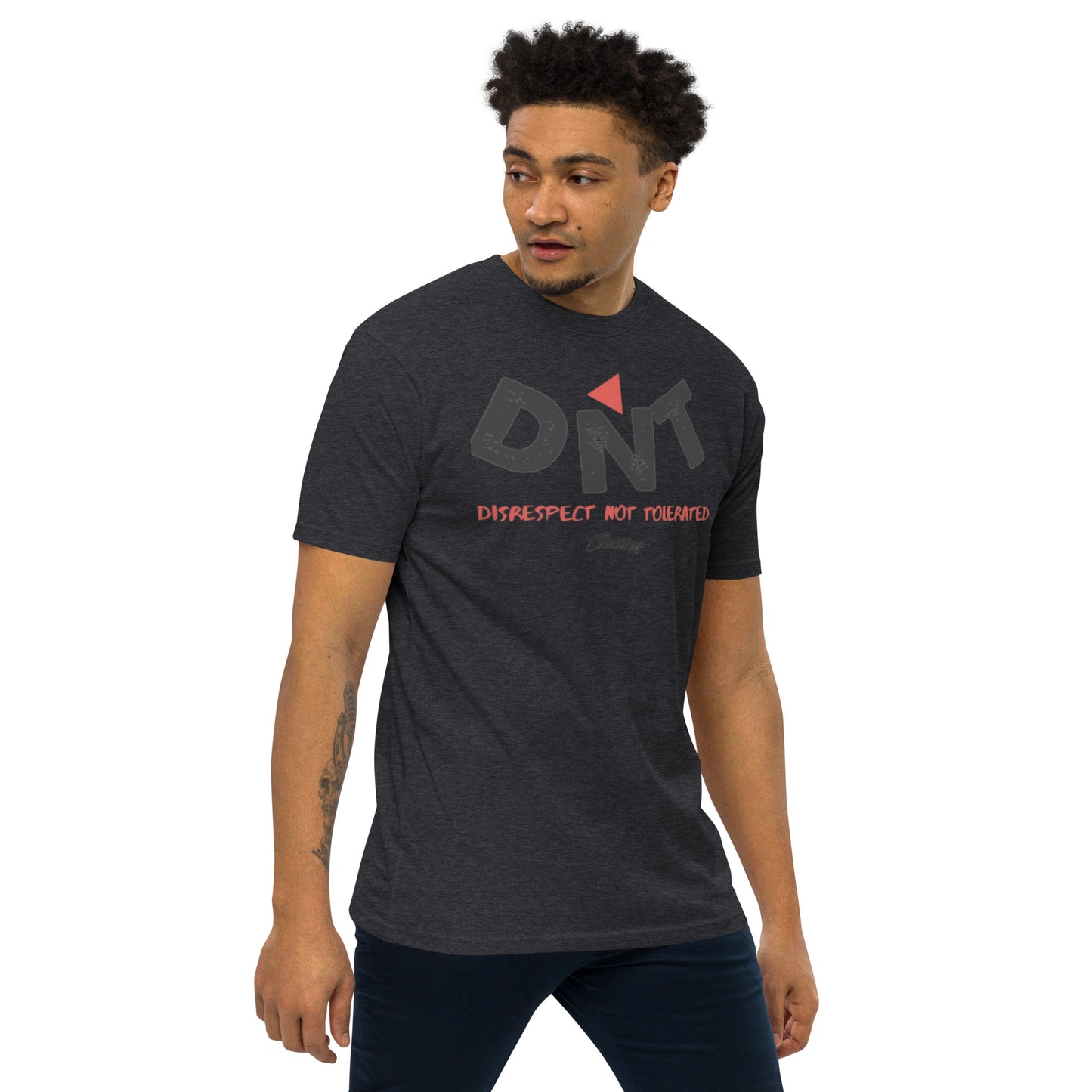 DNT Red-Tri Men’s premium heavyweight tee