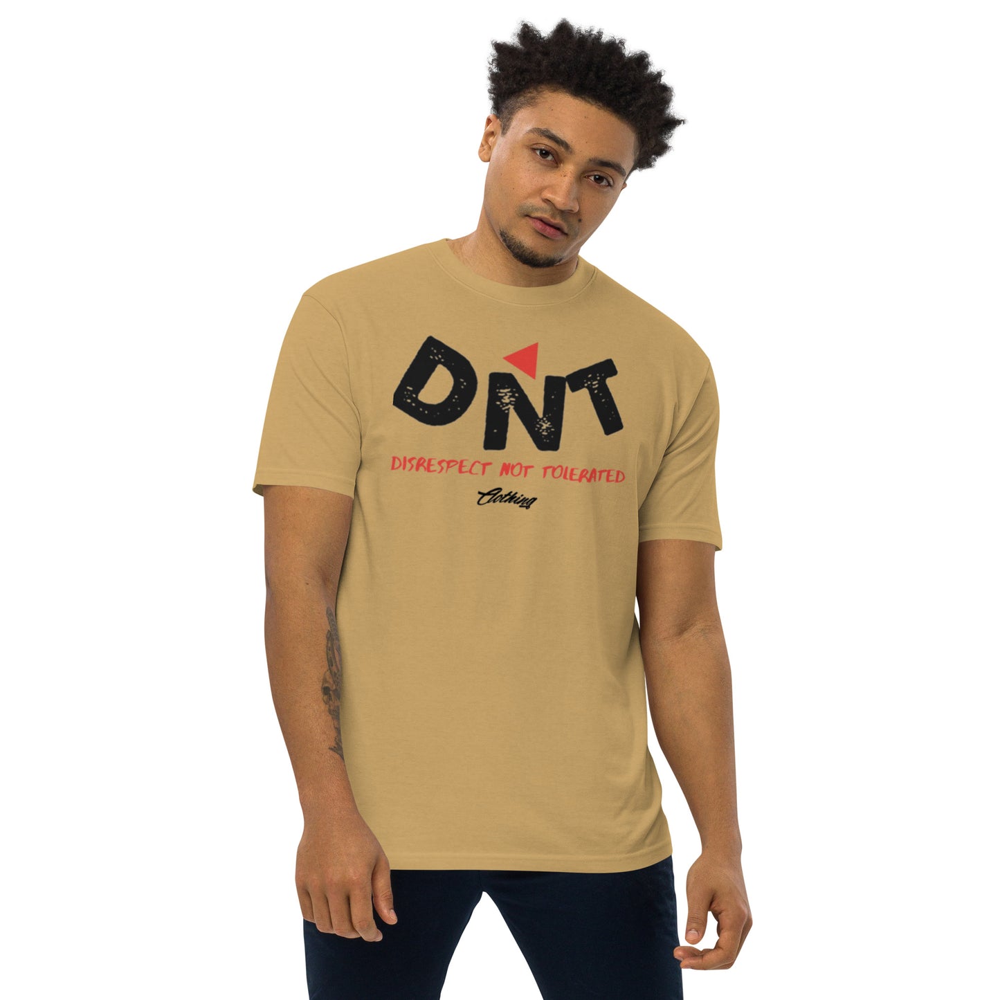 DNT Red-Tri Men’s premium heavyweight tee