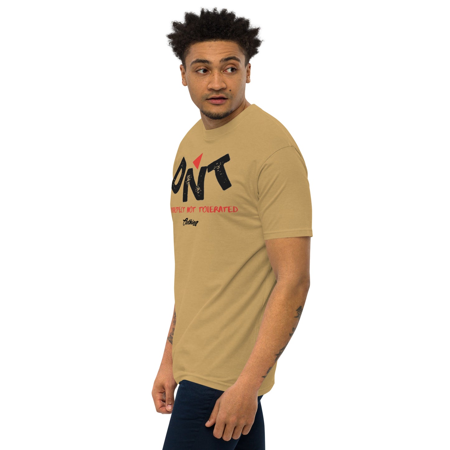 DNT Red-Tri Men’s premium heavyweight tee