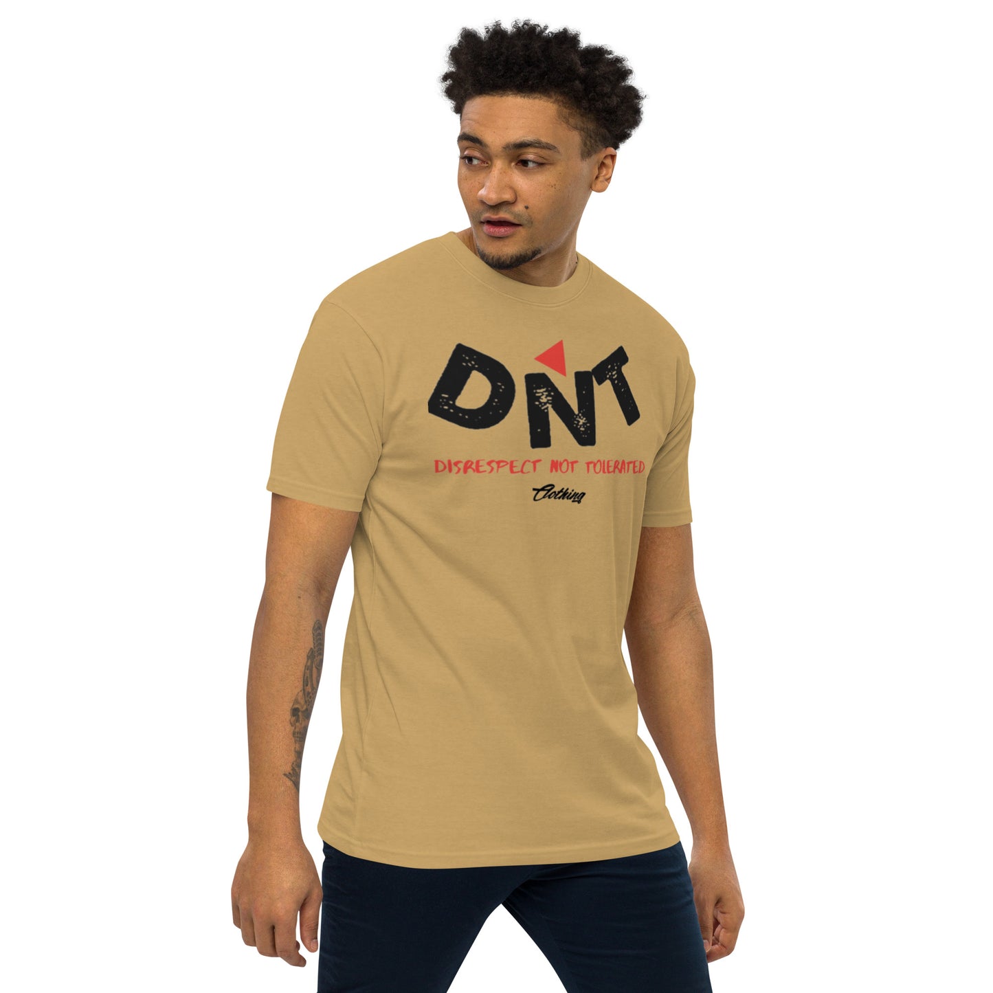 DNT Red-Tri Men’s premium heavyweight tee