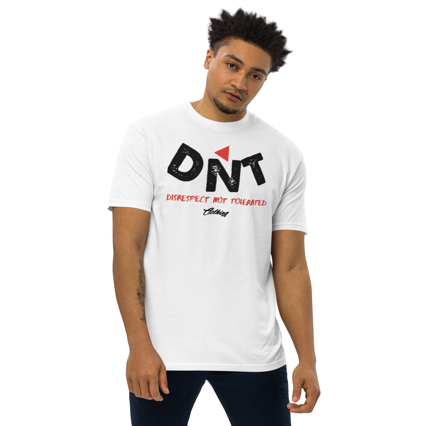 DNT Red-Tri Men’s premium heavyweight tee