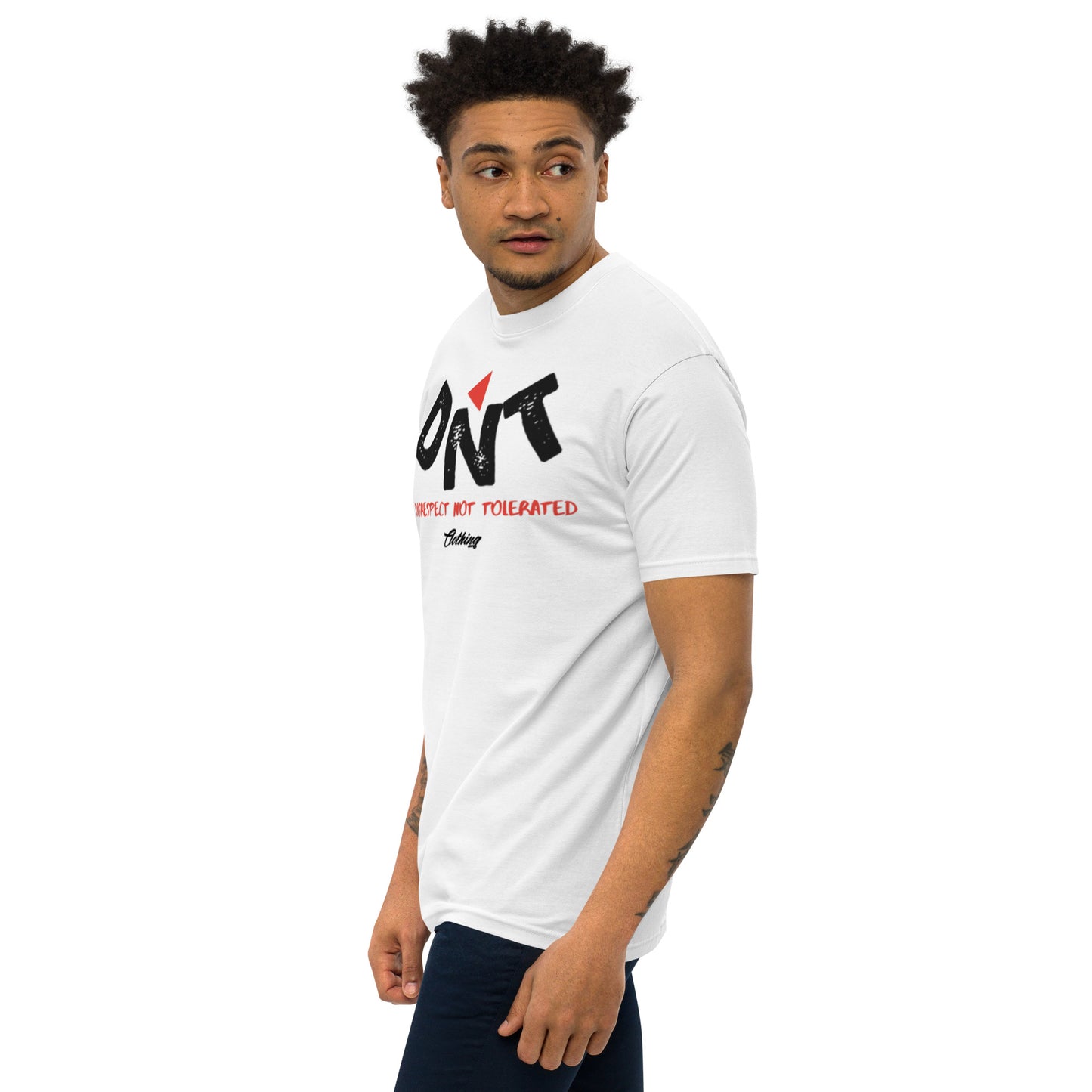 DNT Red-Tri Men’s premium heavyweight tee