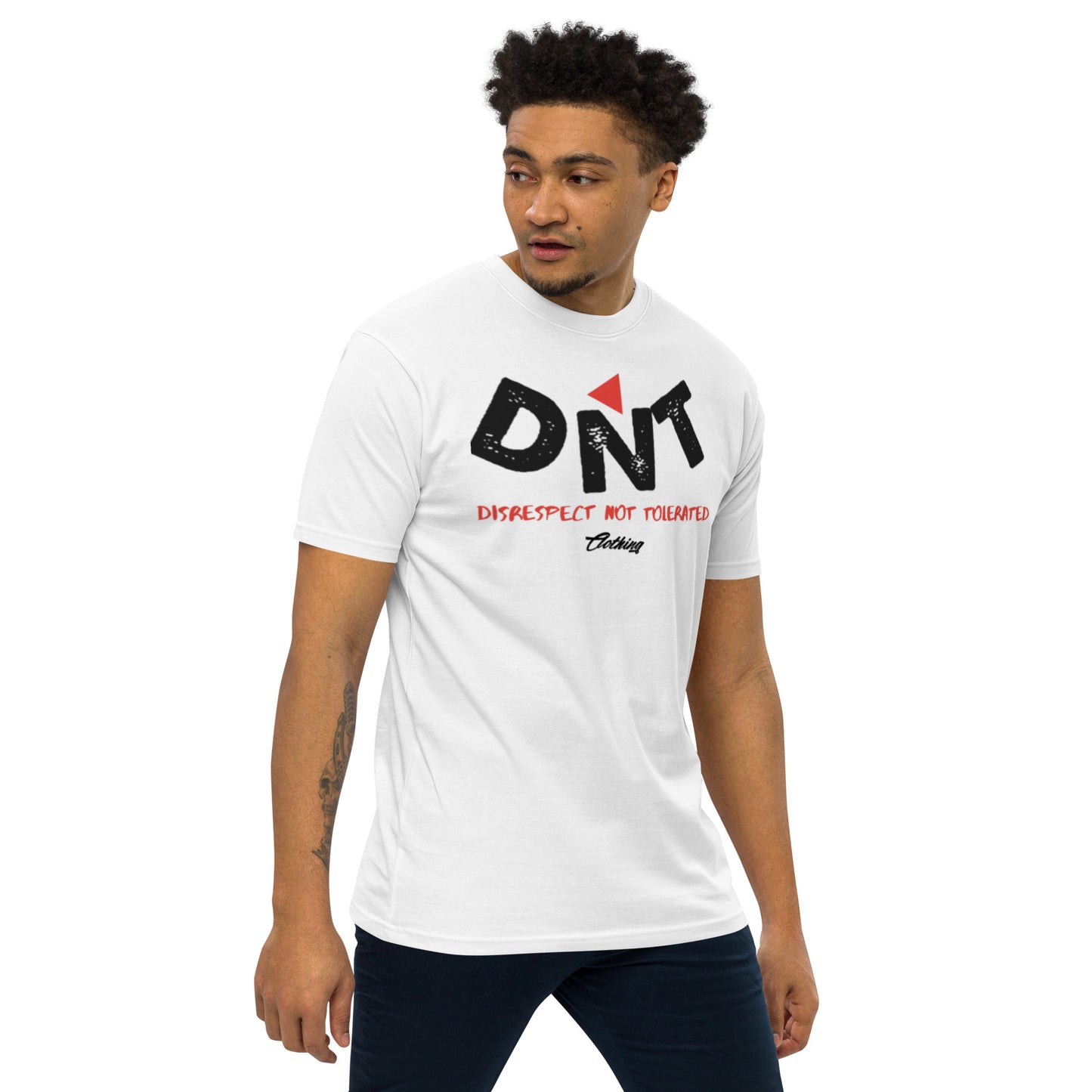 DNT Red-Tri Men’s premium heavyweight tee